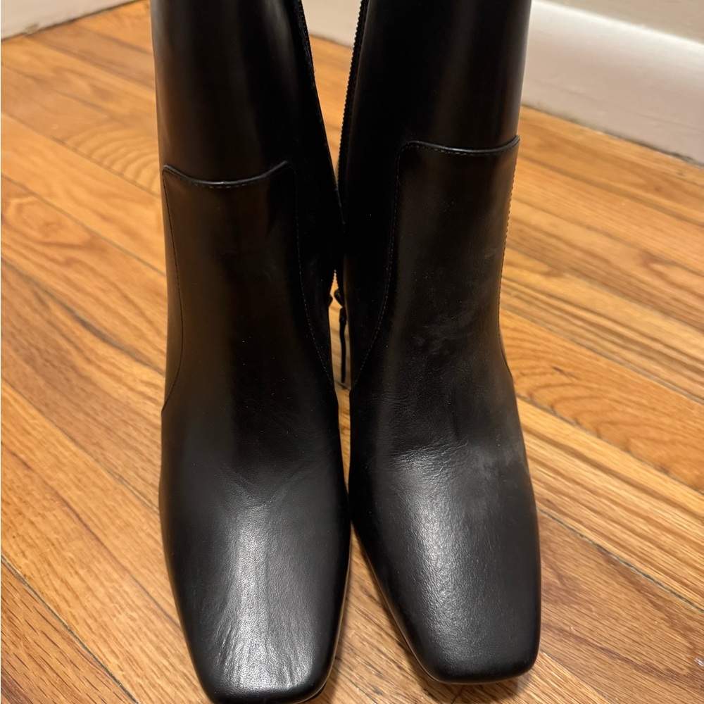 J.Crew Almond Toe Black Booties